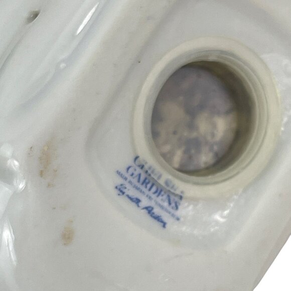 Vintage Elizabeth Arden Chelsea Gardens Porcelain Dove Figurine Floral Gold Acce - Picture 5 of 10